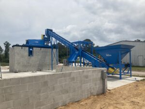 Flagler Beach Florida's glass crusher from Andela Products