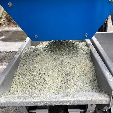 pulverized glass aggregate from machine